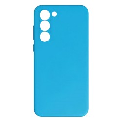 Capa de Silicone com Moldura de Câmera para Samsung Galaxy S23 Azul Claro Capa de Silicone com Moldura de Câmera para Samsung Galaxy S23 Azul Claro